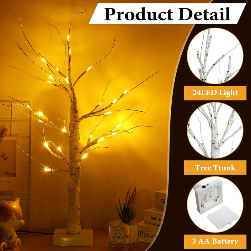 Easter tree lights 2025